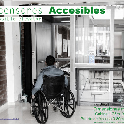 Ascensores accesibles - dimensiones