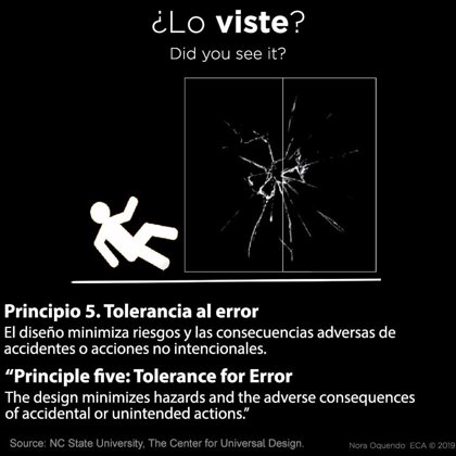 Principio 5. Tolerancia al error