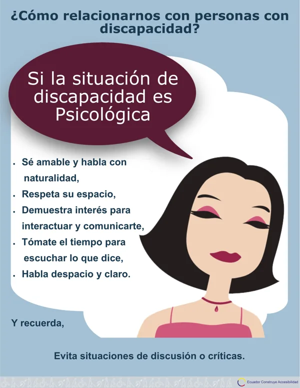 Si la situación de discapacidad es psicológica